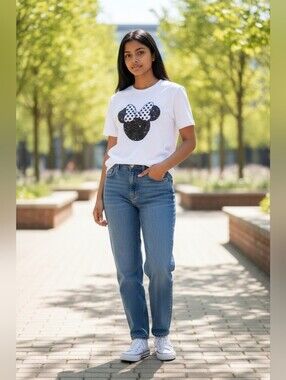 Polka Dot Bow Celestial Inspired Minnie Mouse Graphic T-Shirt